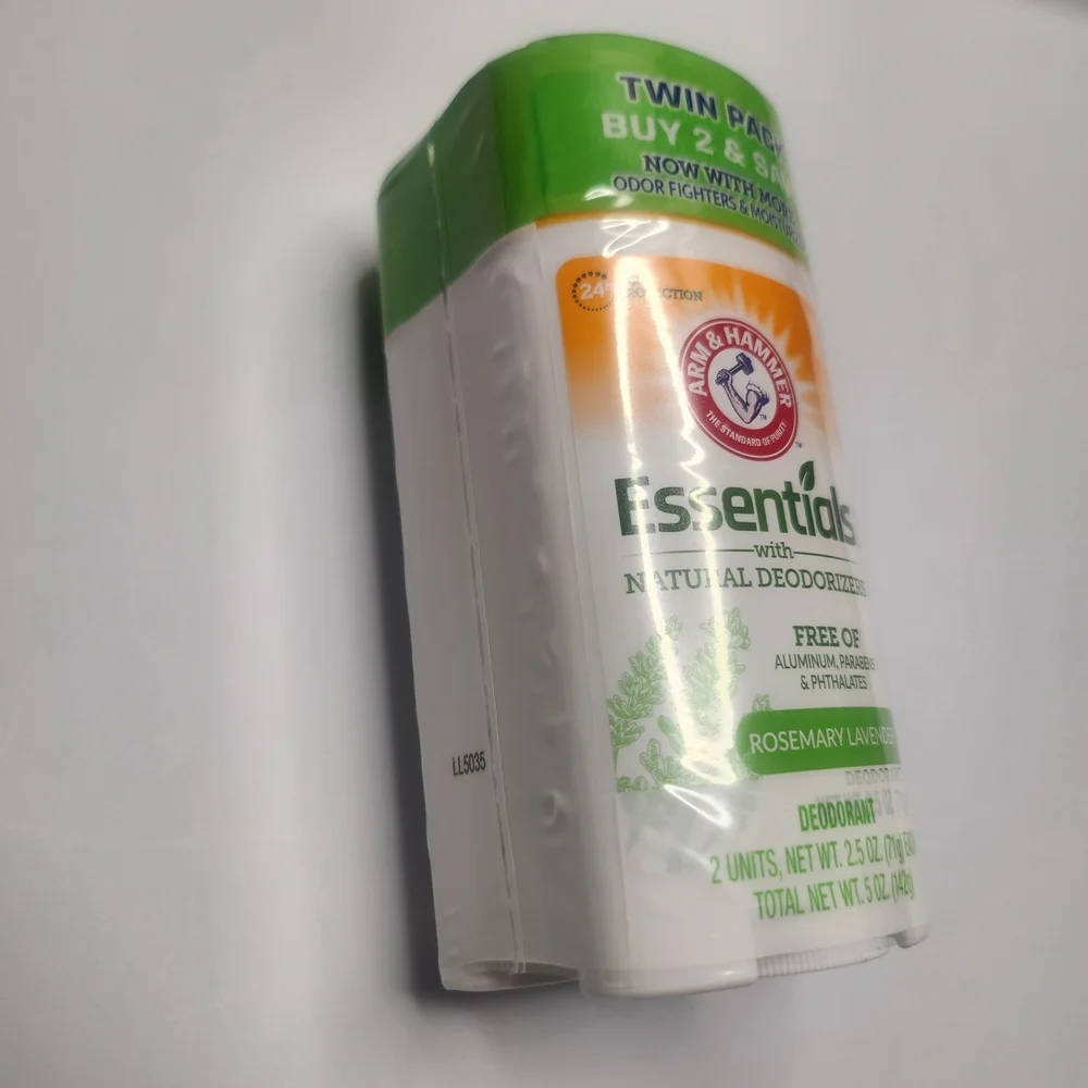 Brand New Arm & Hammer Essentials Deodorant Twin Pack – Rosemary Lavender 5 oz